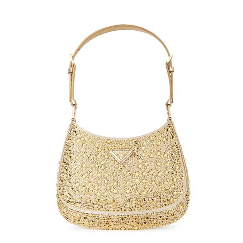 prada gold cleo bag|prada cleo hobo shoulder bag.